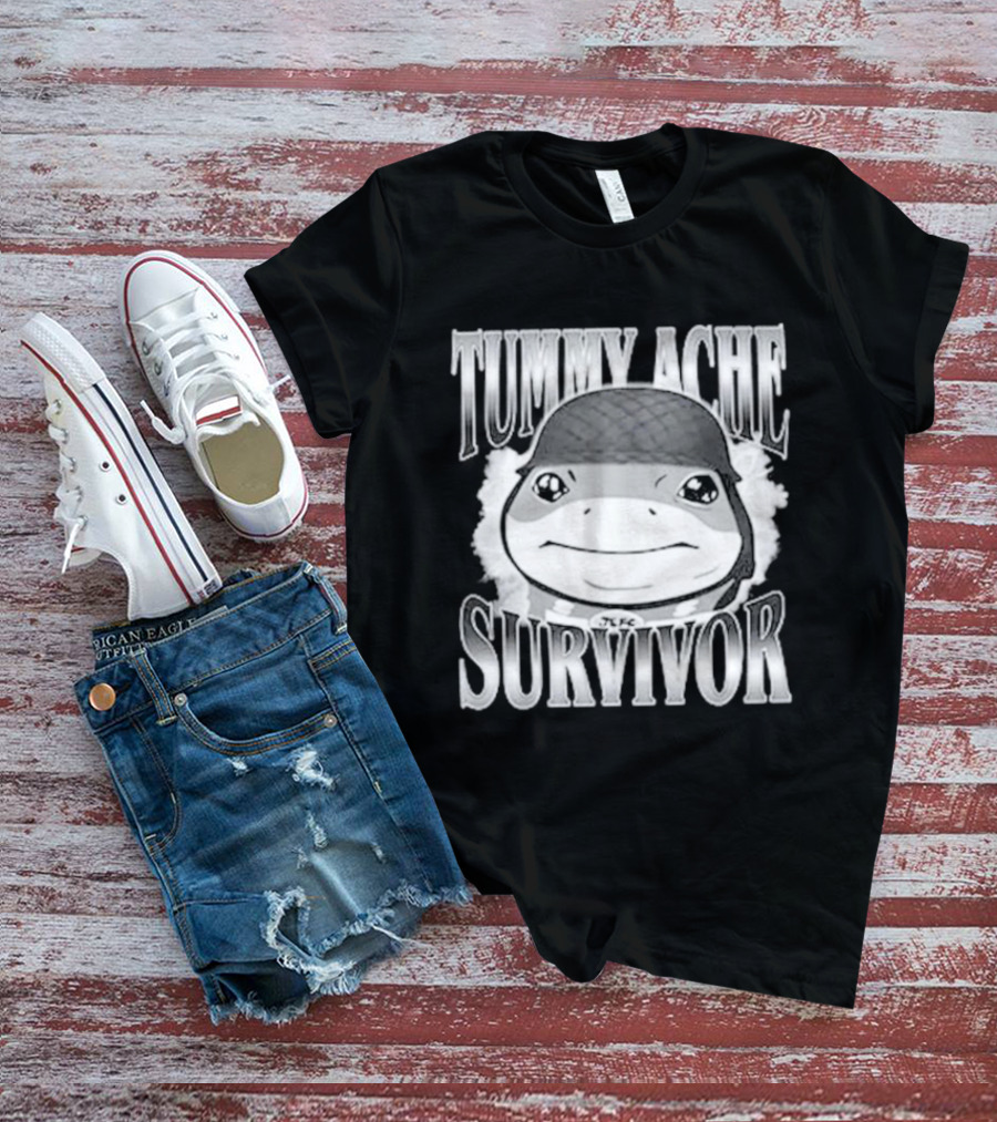 Tummy Ache Survivor Jeff The Land Shark Helmet Meme T-Shirt