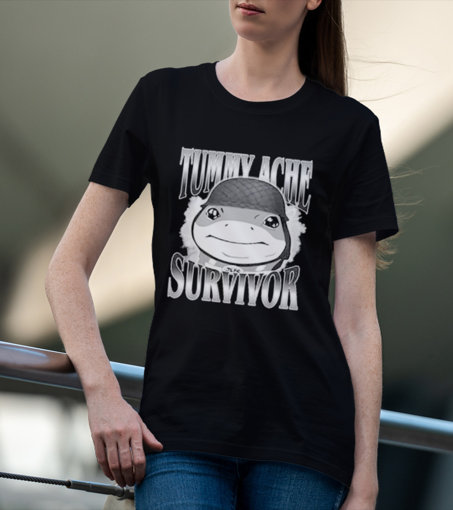 Tummy Ache Survivor Jeff The Land Shark Helmet Meme T-Shirt
