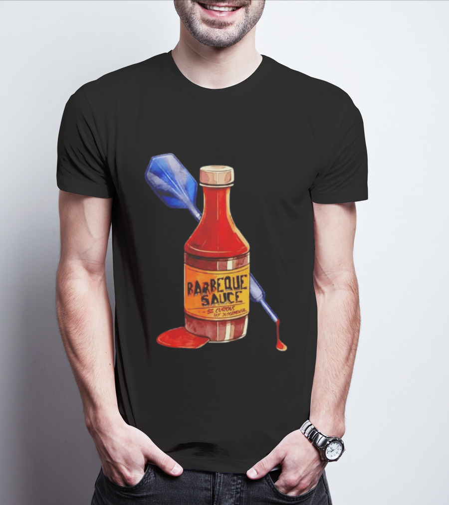 Barbecue Sauce Be Curious Not Judgmental Darts Bottle T-Shirt