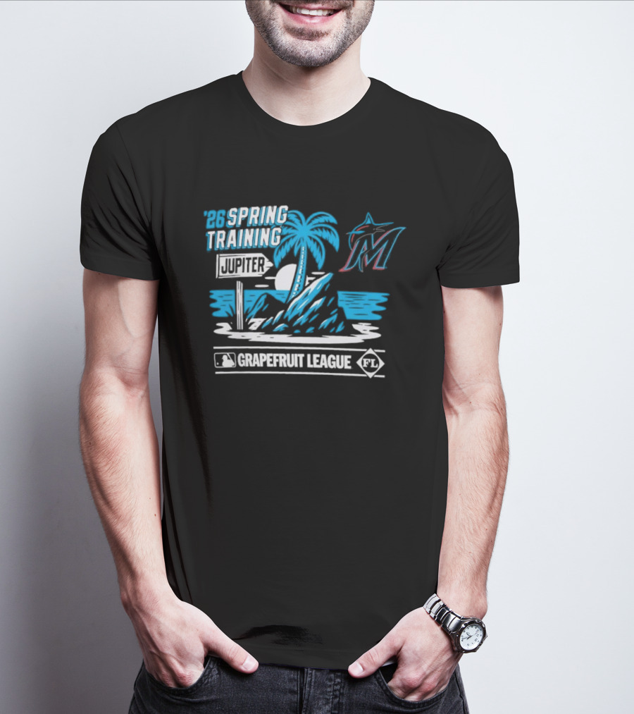 Miami Marlins 2026 Jupiter Grapefruit League Spring Training T-Shirt