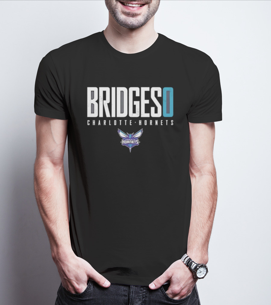 BRIDGES 0 Charlotte Hornets T-Shirt