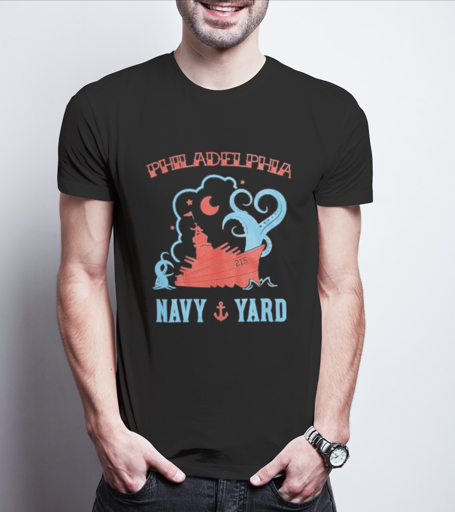 Philadelphia Phillies Navy Yard Anchor Ship T-Shirt
