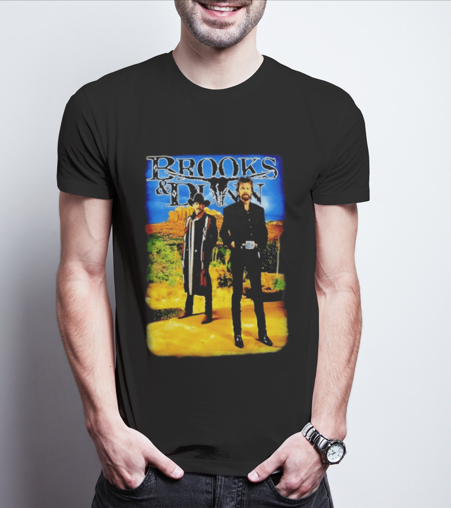 Brooks And Dunn Western Style Desert T-Shirt