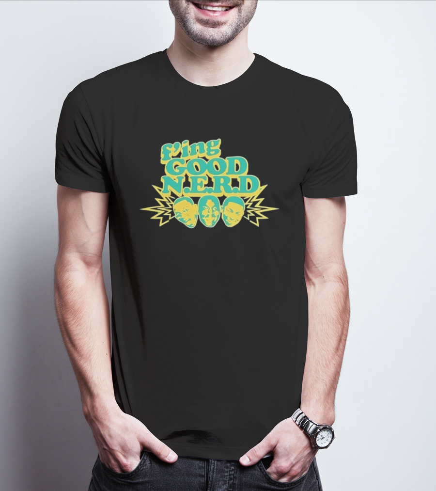 F'ing Good N.E.R.D Faces And Lightning T-Shirt