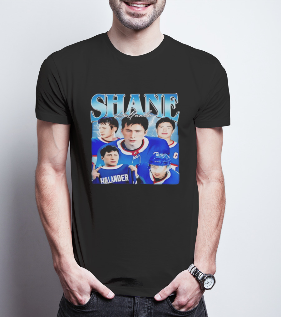 Shane Hollander Hockey Legend Heated Rivalry Lightning T-Shirt