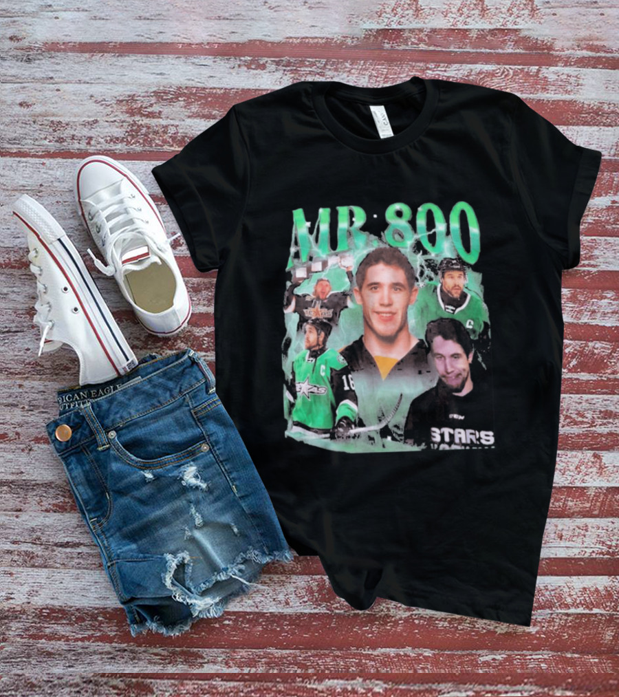 MR 800 Hockey Legends Dallas Stars Celebratory Milestone T-Shirt