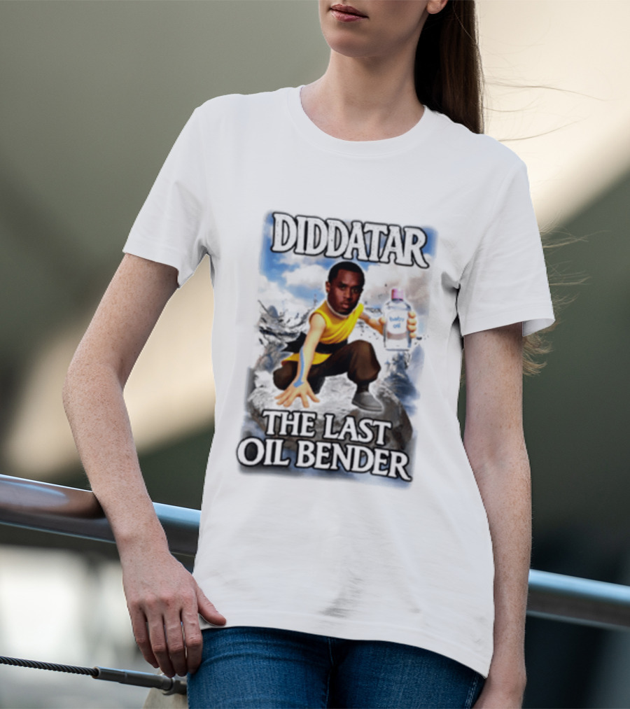 Diddatar The Last Oil Bender Diddy Parody Avatar Humor T-Shirt