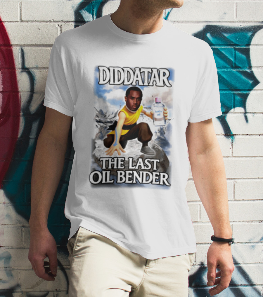 Diddatar The Last Oil Bender Diddy Parody Avatar Humor T-Shirt