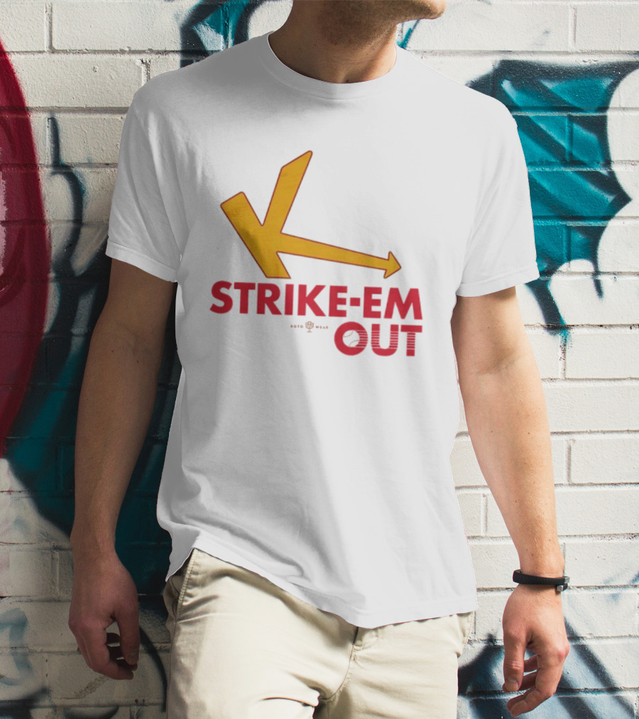 Strike Em Out Arrow CJ Beatt Baseball T-Shirt