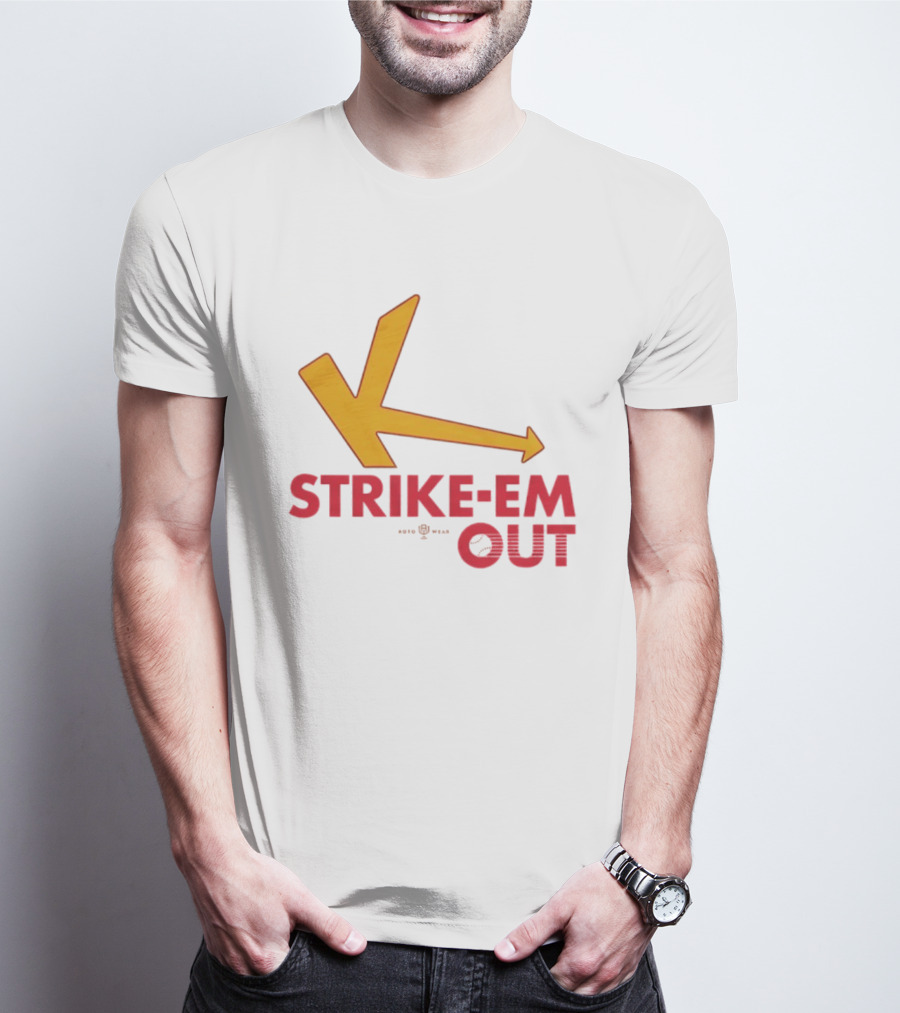 Strike Em Out Arrow CJ Beatt Baseball T-Shirt