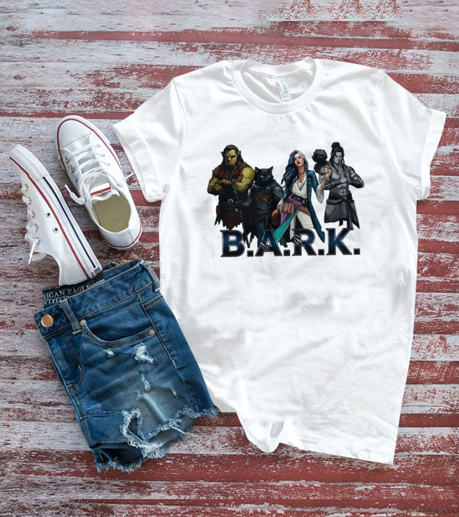 B.A.R.K. Tyranny Of Dragons Fantasy Character Ensemble T-Shirt