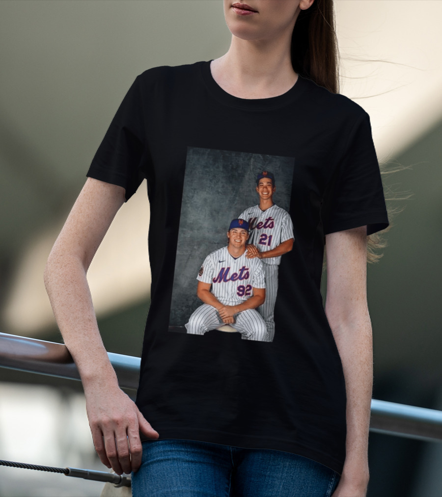 New York Mets Jonathan Pintaro Jonah Tong Step Brother Team Players T-Shirt