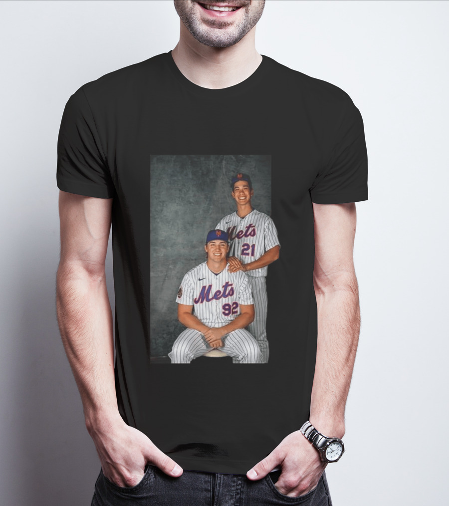 New York Mets Jonathan Pintaro Jonah Tong Step Brother Team Players T-Shirt