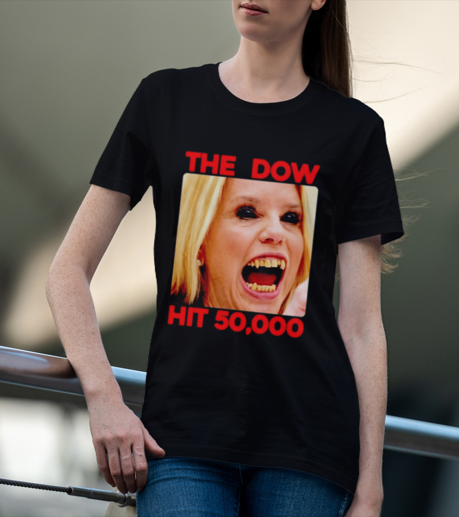The Dow Hit 50000 Teeth Blonde Woman T-Shirt