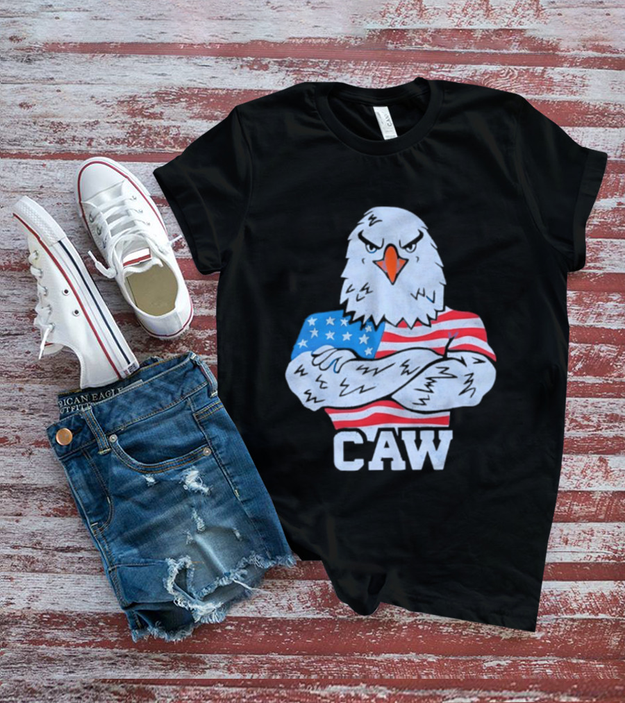 Eagle Caw American Flag Stars And Stripes T-Shirt