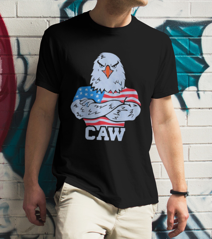 Eagle Caw American Flag Stars And Stripes T-Shirt