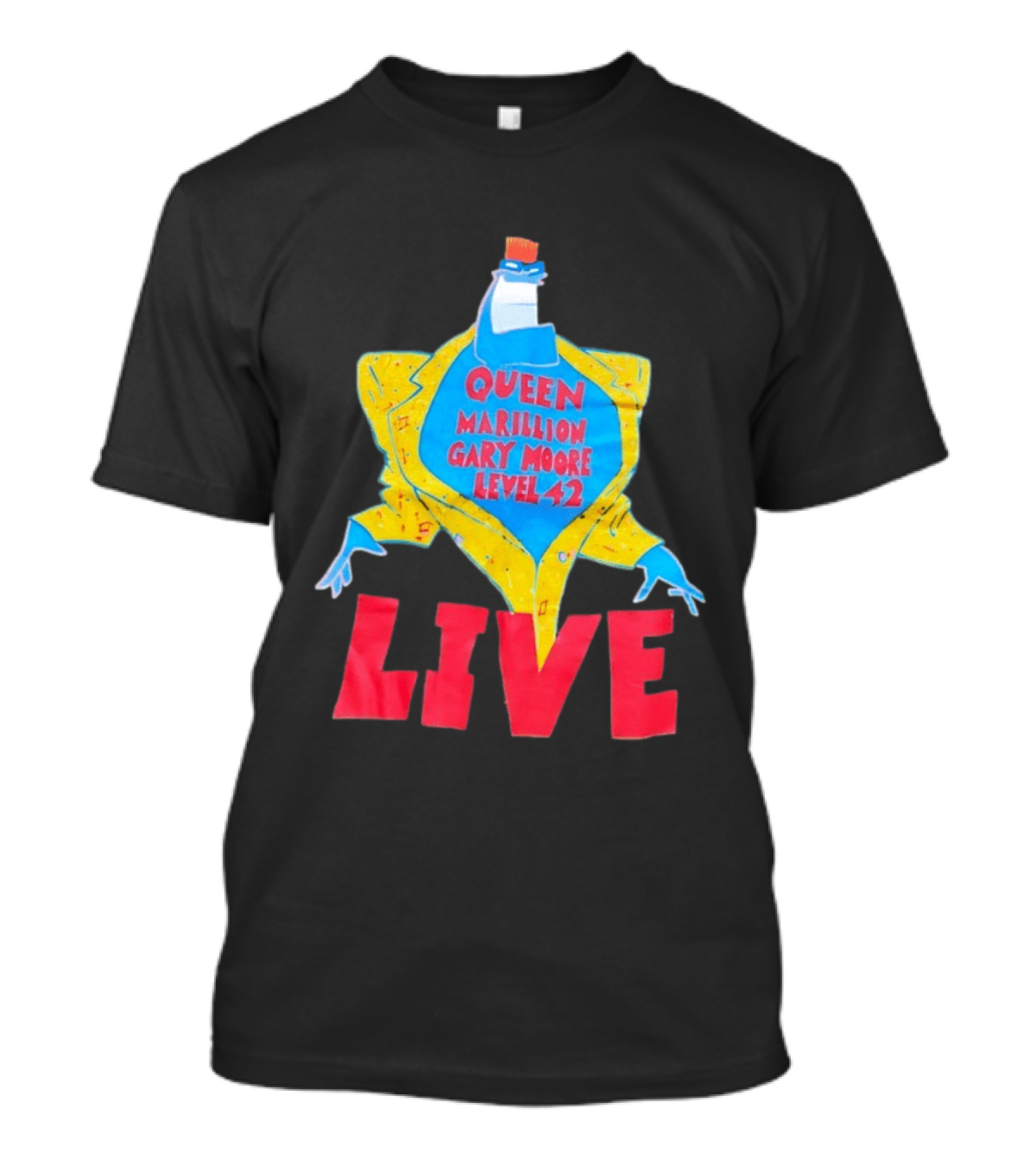 Queen Marillion Gary Moore Level 42 Live T-Shirt