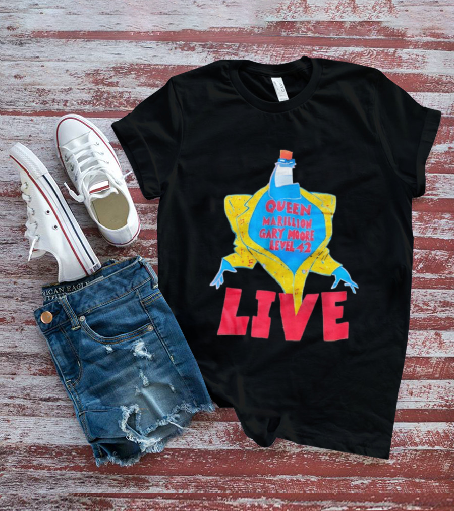 Queen Marillion Gary Moore Level 42 Live T-Shirt