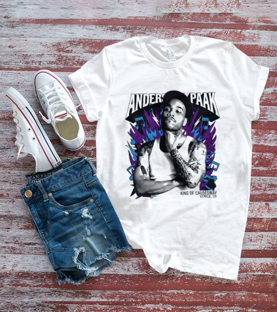 Anderson Paak King Of Causeway Venice CA T-Shirt