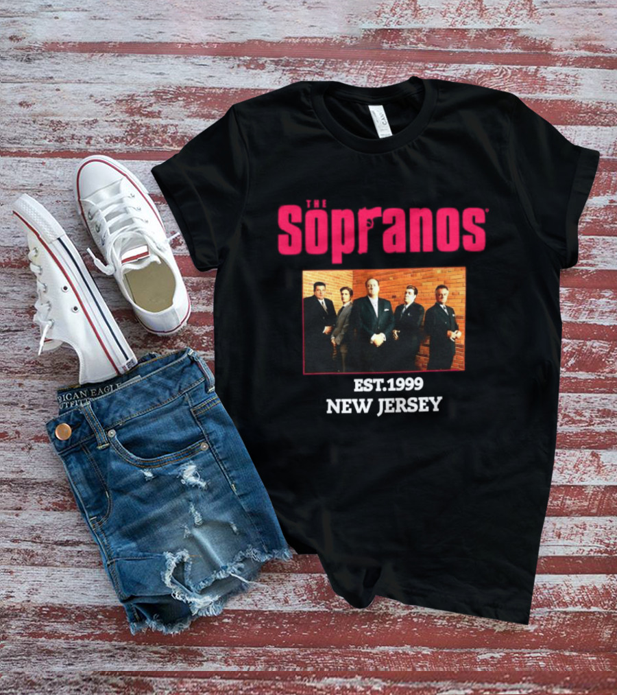 Sopranos Est 1999 New Jersey Cast Photo T-Shirt