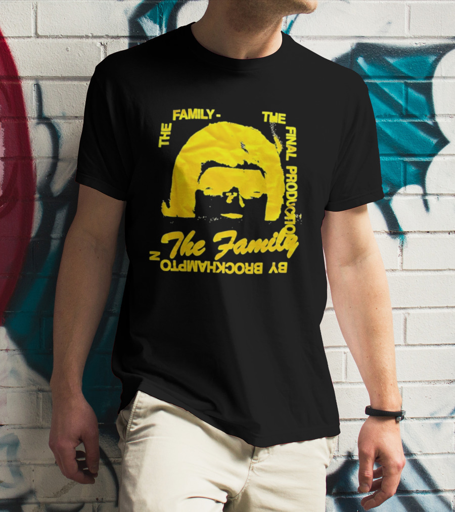 The Family The Final Production By Brockhampton Face Silhouette Yellow T-Shirt