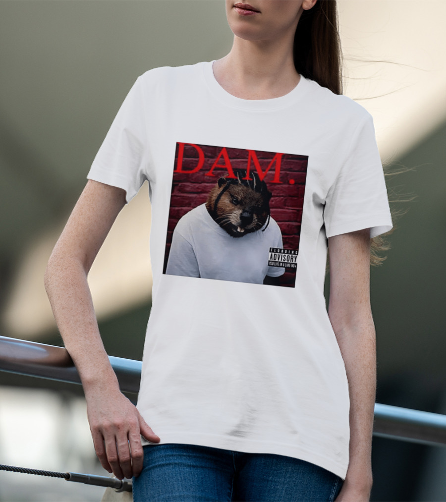 DAM Beavrick Logmar Flooding You Live In A Lake New T-Shirt