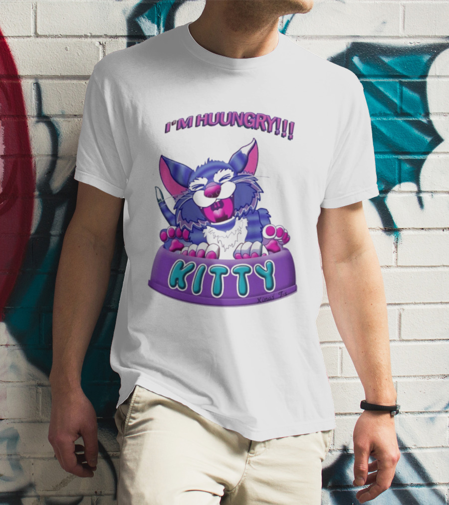 I'm Huungry Kitty Cartoon T-Shirt
