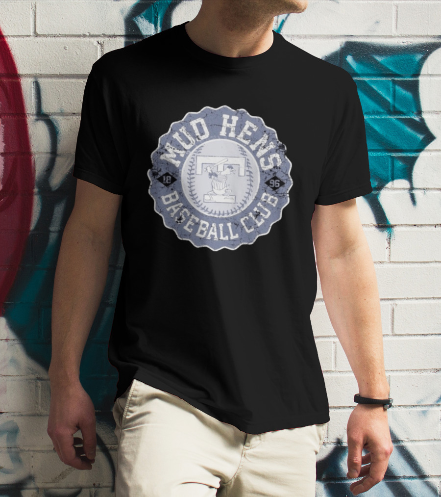 Mud Hens Baseball Club 1896 Toledo Stamp T-Shirt