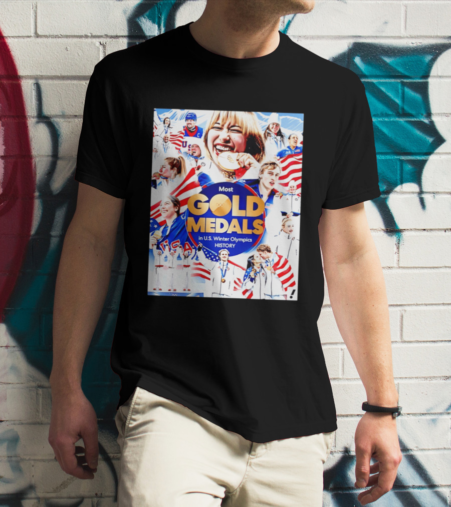 Most Gold Medals In U.S. Winter Olympics History 2026 T-Shirt