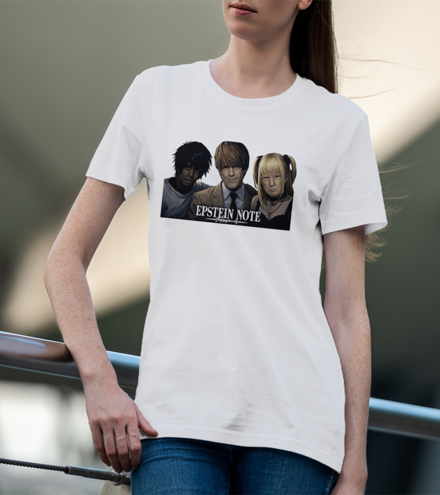 Epstein Note Anime Character Mashup Sarcastic T-Shirt