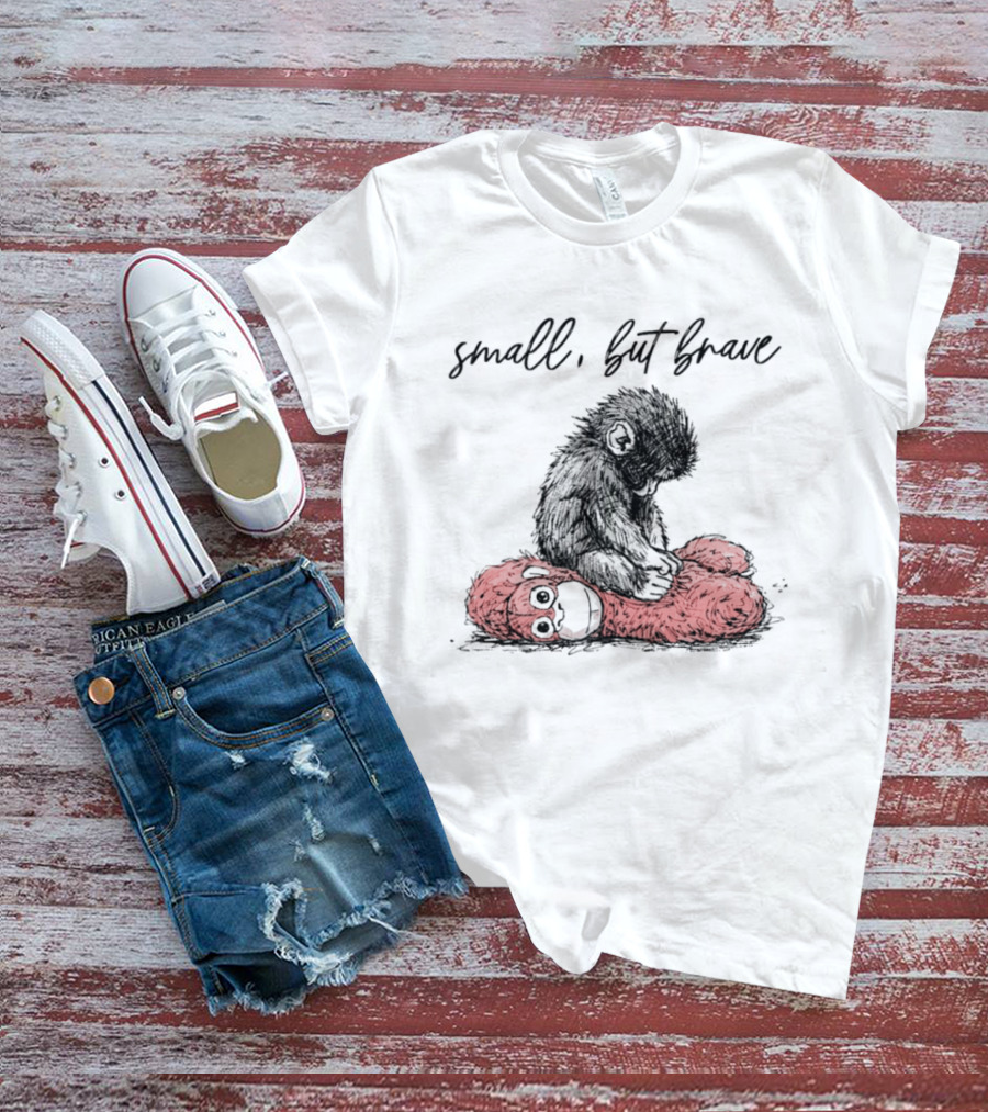 Small But Brave Punch Baby Monkey Overpowers Red Creature T-Shirt