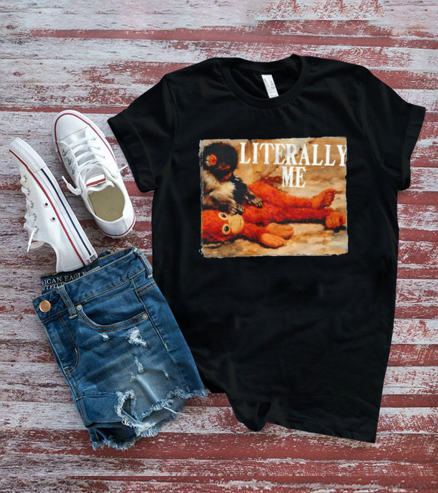 Literally Me Monkey Punch Panchi Kun Plush Relaxing T-Shirt