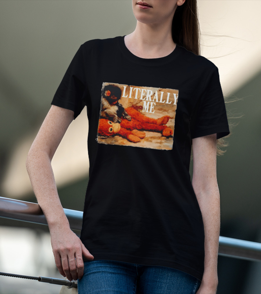 Literally Me Monkey Punch Panchi Kun Plush Relaxing T-Shirt
