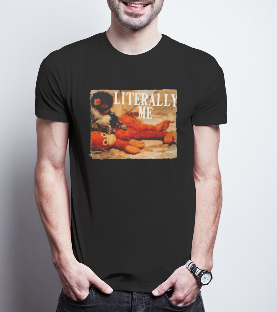 Literally Me Monkey Punch Panchi Kun Plush Relaxing T-Shirt