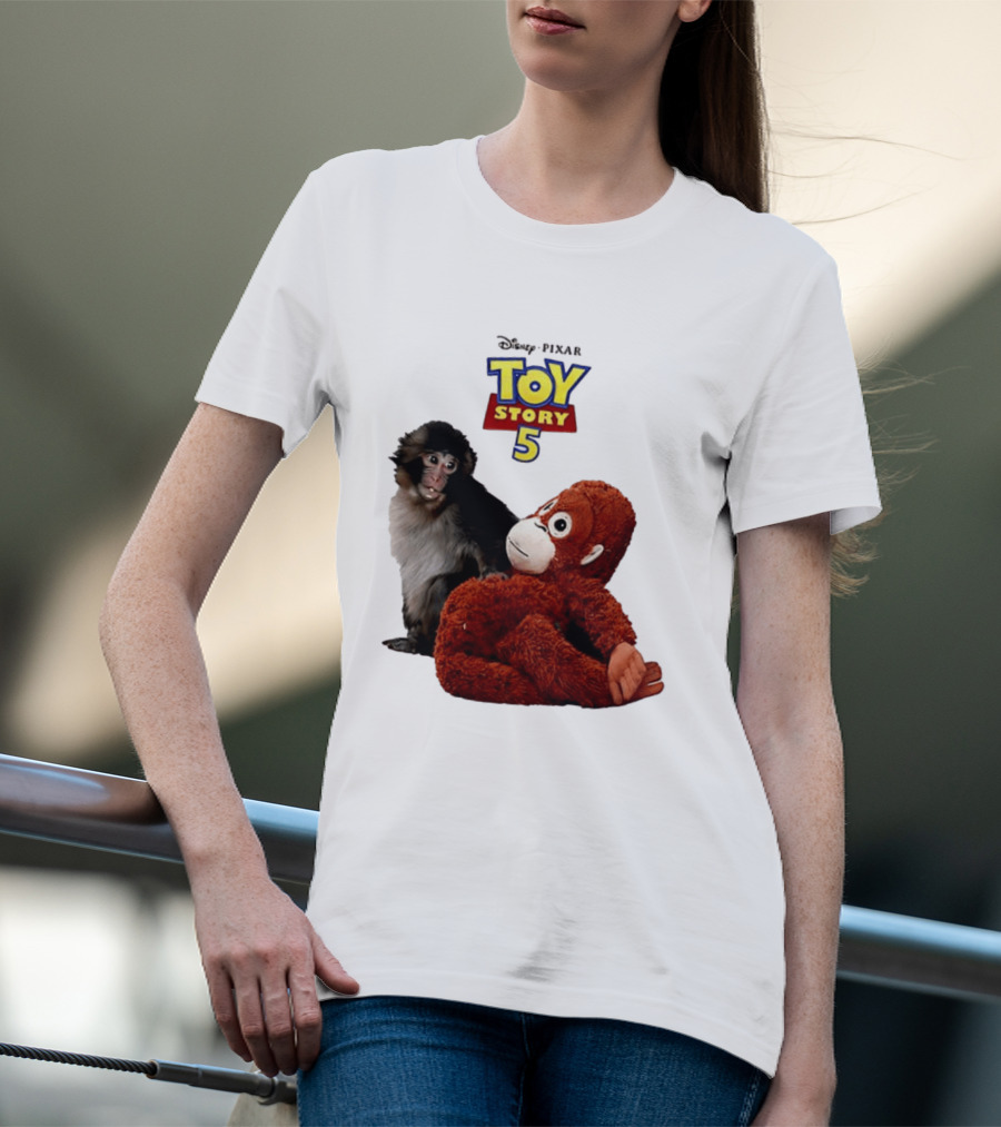 Disney Pixar Toy Story 5 Macaco Punch Stuffed Monkey T-Shirt