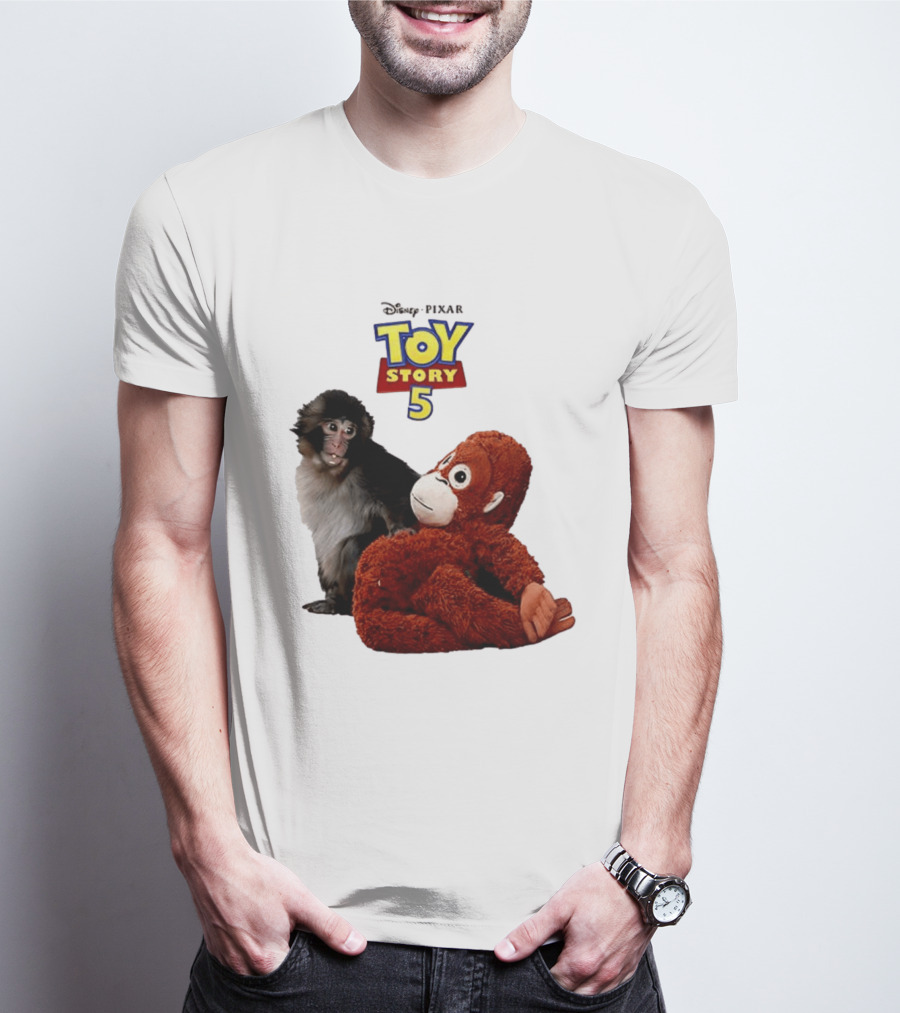 Disney Pixar Toy Story 5 Macaco Punch Stuffed Monkey T-Shirt