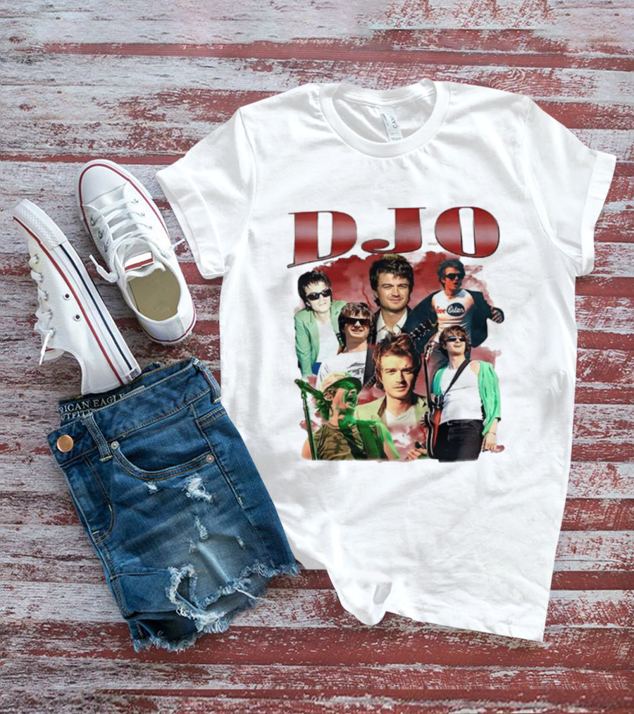 DJO Bootleg Vintage Retro Music Collage T-Shirt