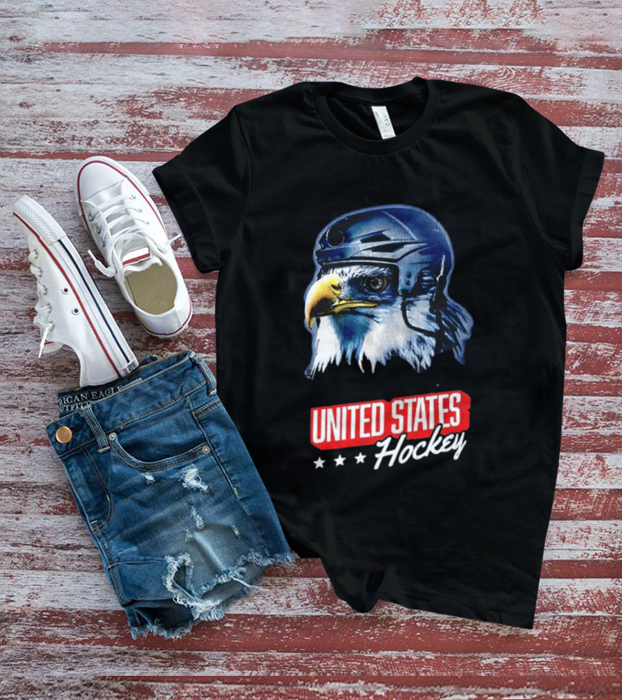 United States Hockey Eagle Milano Cortina 2026 Winter Olympics T-Shirt