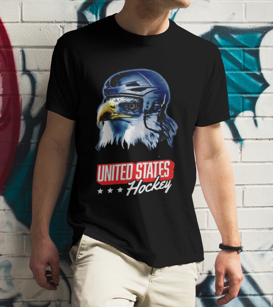 United States Hockey Eagle Milano Cortina 2026 Winter Olympics T-Shirt