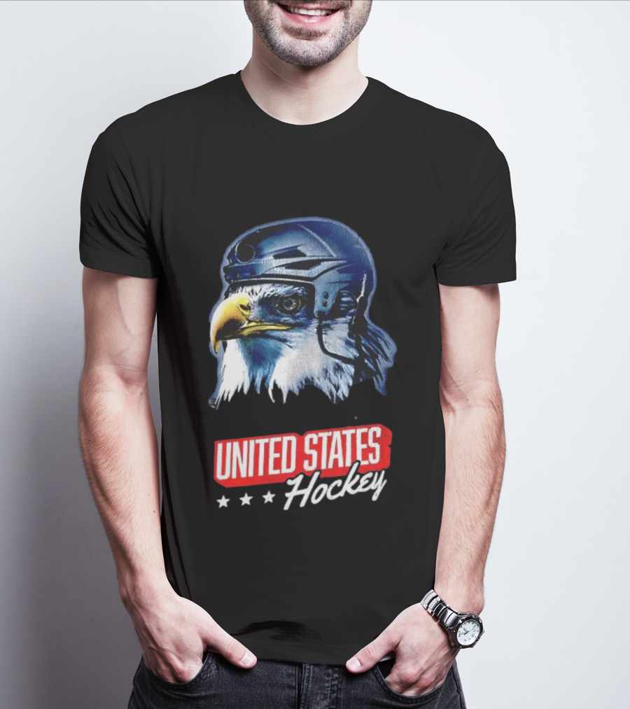 United States Hockey Eagle Milano Cortina 2026 Winter Olympics T-Shirt