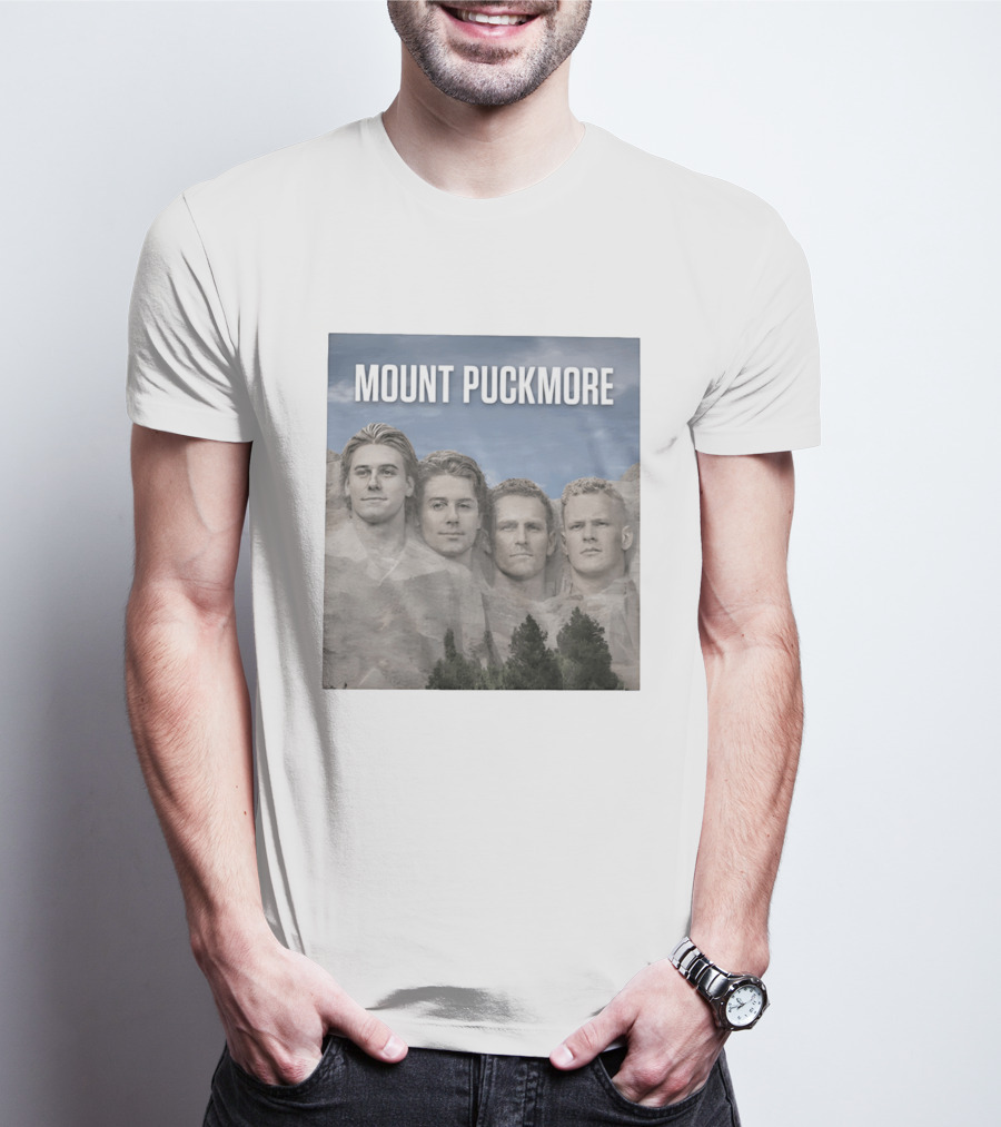 Mount Puckmore USA Hockey Champs Iconic Faces T-Shirt