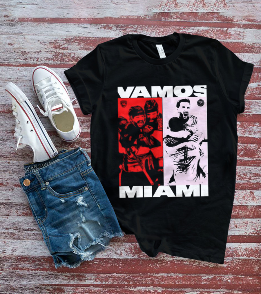 Vamos Miami Soccer Team Celebration Iconic Moments T-Shirt