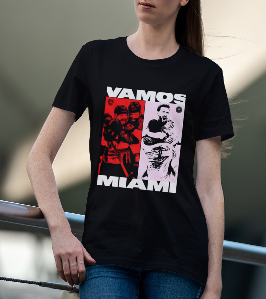Vamos Miami Soccer Team Celebration Iconic Moments T-Shirt