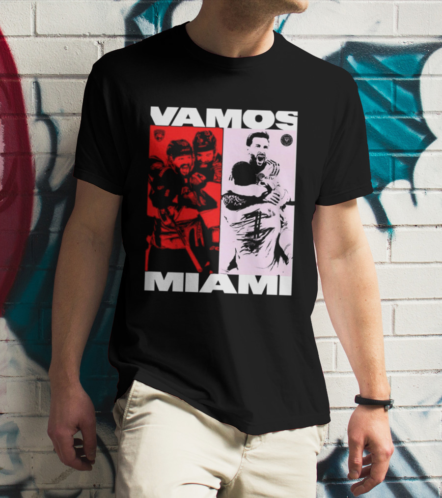 Vamos Miami Soccer Team Celebration Iconic Moments T-Shirt