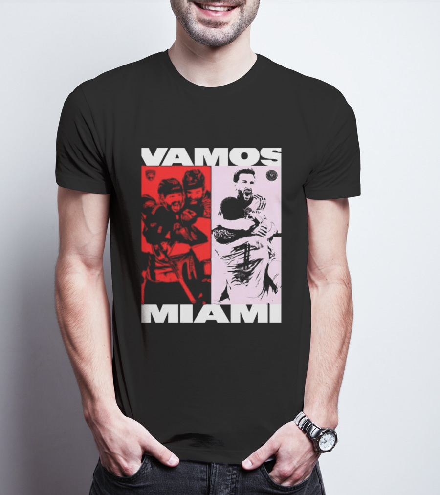 Vamos Miami Soccer Team Celebration Iconic Moments T-Shirt