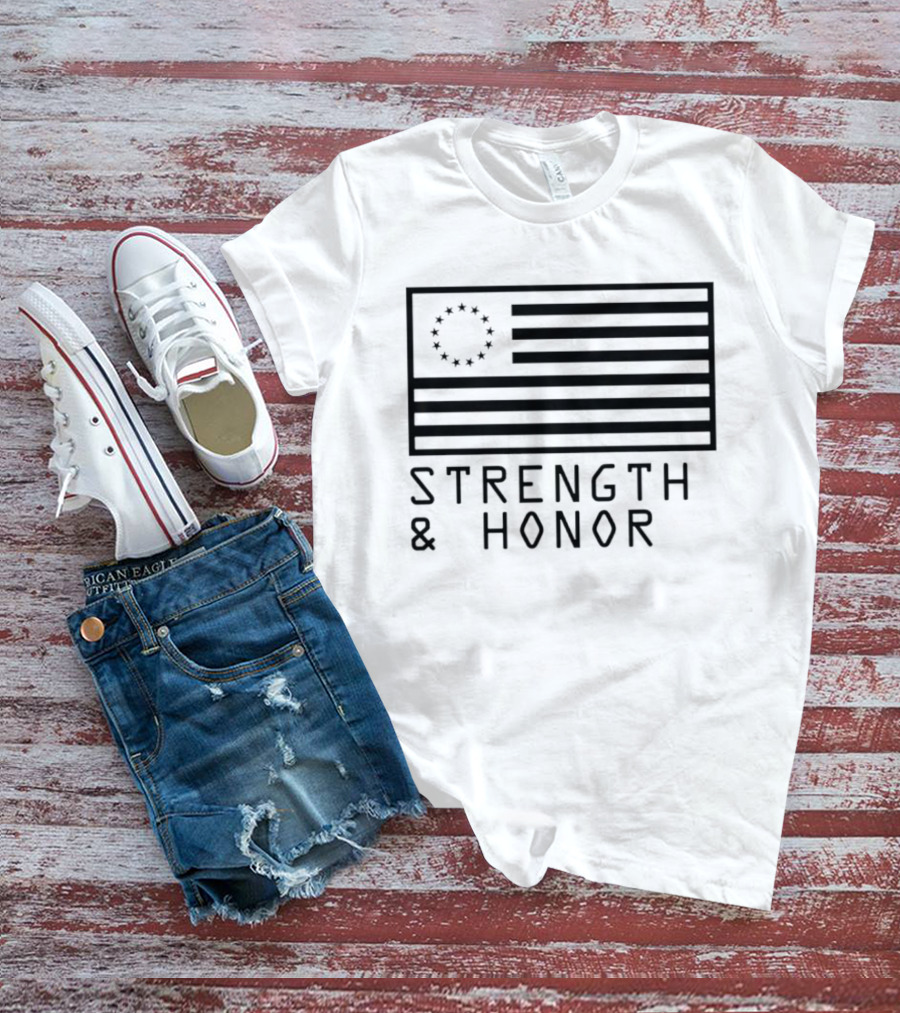 Strength & Honor Betsy Ross USA Flag T-Shirt