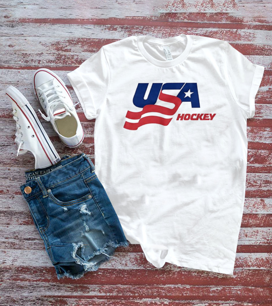 USA Hockey Flag Team Ice T-Shirt