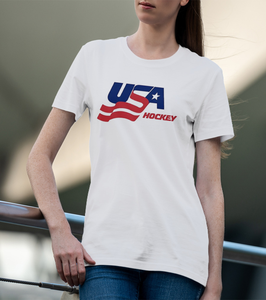 USA Hockey Flag Team Ice T-Shirt