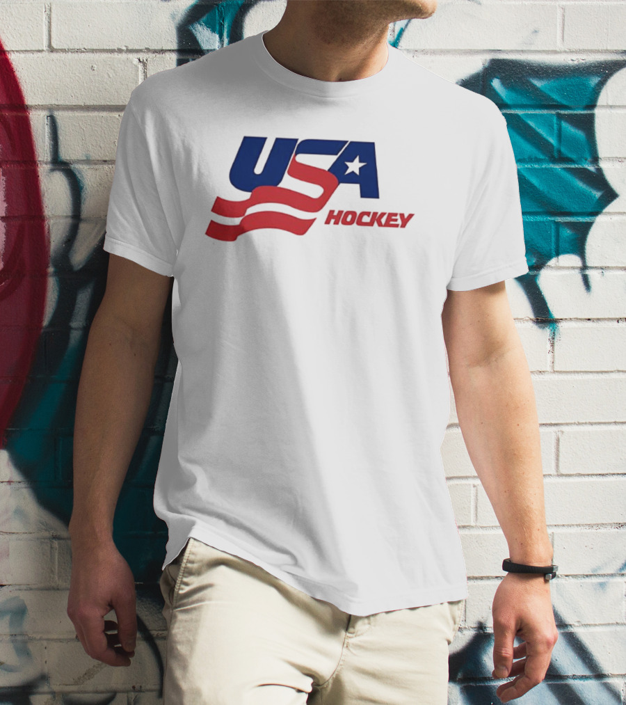 USA Hockey Flag Team Ice T-Shirt