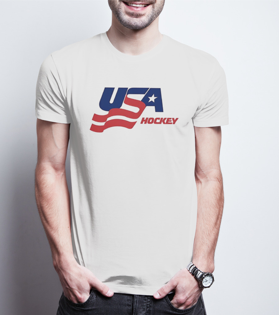 USA Hockey Flag Team Ice T-Shirt